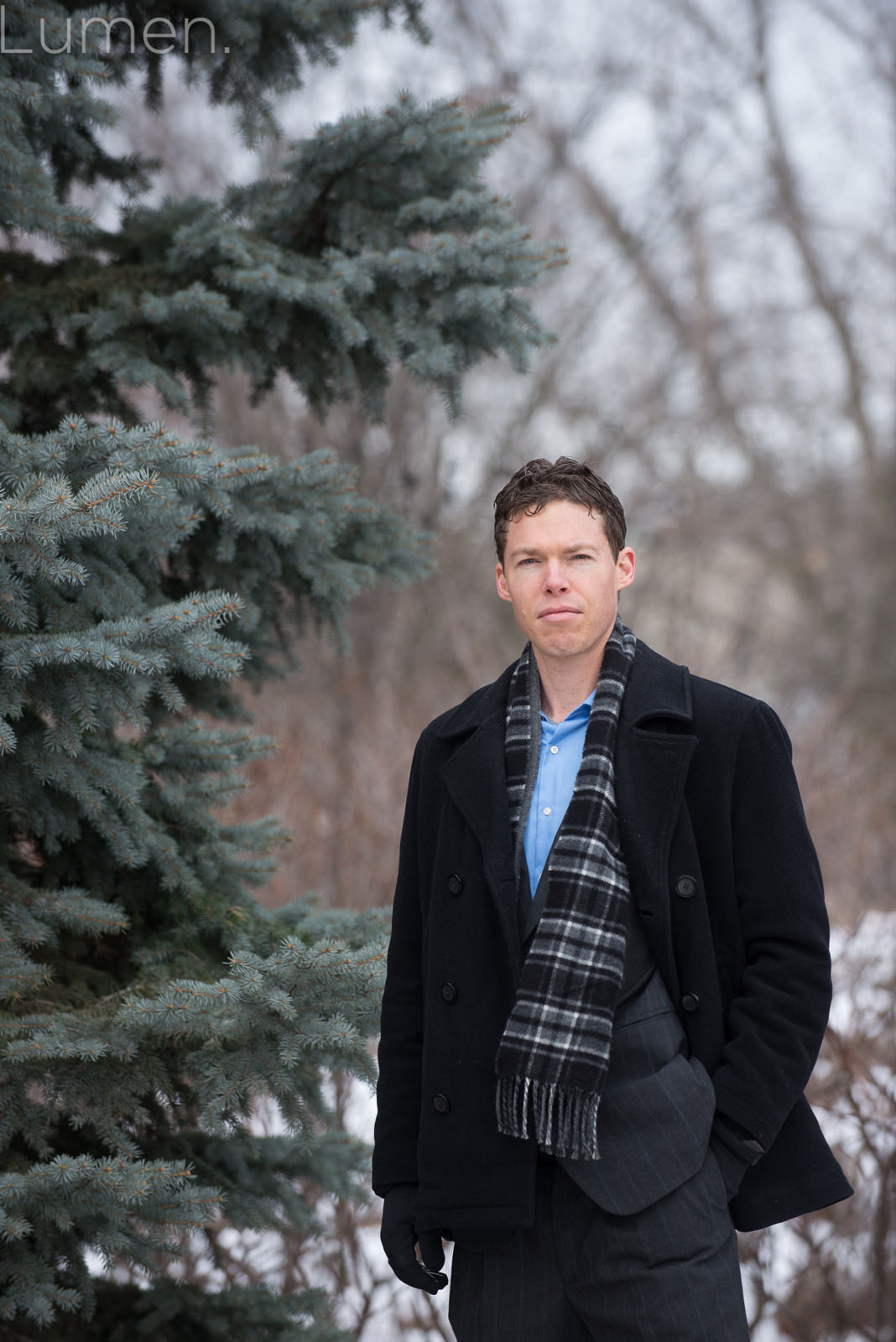 headshots minneapolis, dan, lumen, photography, adventurous, couture, portrait, snow, business