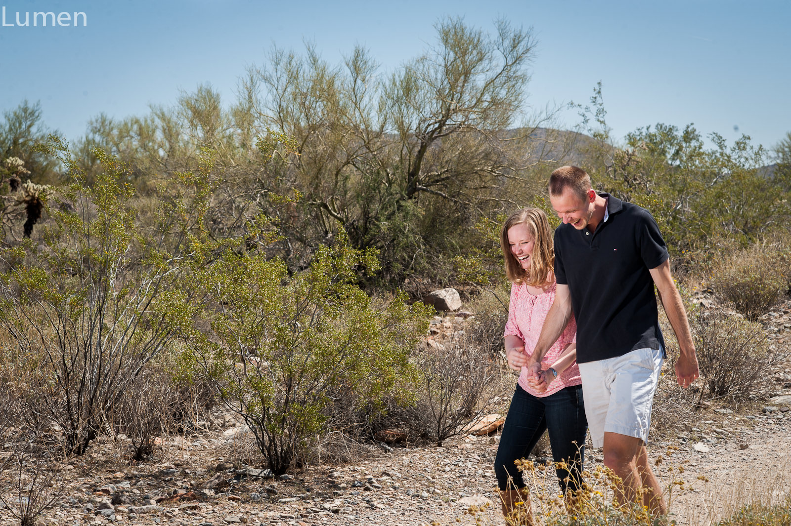 lumen photography, adventurous, destination engagement photography, arizona, phoenix, matt, erin, desert,