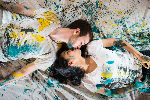 Paint Fight Engagement Session