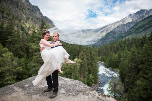 Mountains Wedding Photo