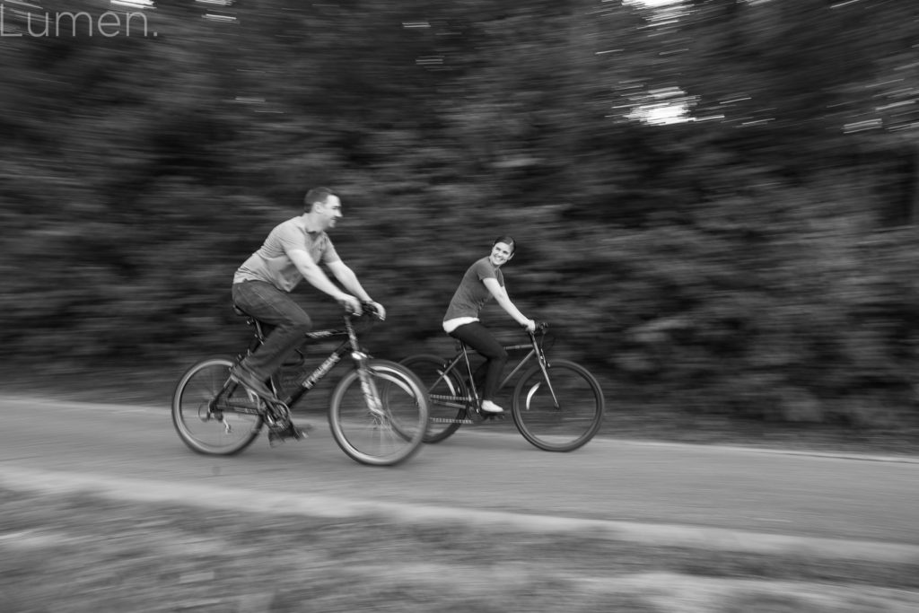 lake harriet engagement photography, adventurous photography, minneapolis engagement photography, lumen photography, biking engagement photos