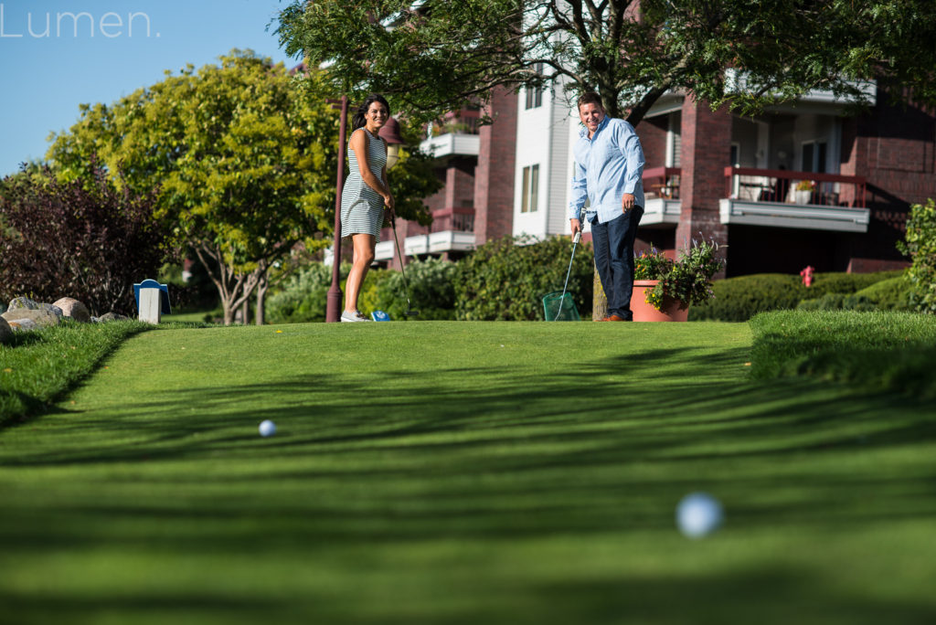 lumen, photography, adventurous, centennial lakes engagement photos, minneapolis, minnesota, minigolf engagement photos, edina