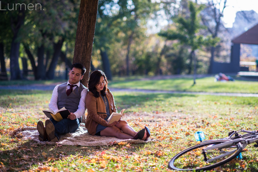 lumen photography, stone arch bridge engagement photos, minneapolis, minnesota, runyon, biking engagement photos, adventurous