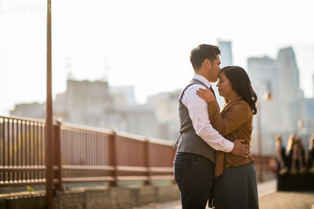 lumen photography, stone arch bridge engagement photos, minneapolis, minnesota, runyon, biking engagement photos, adventurous