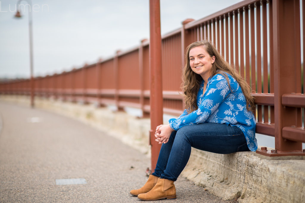 lumen photography, adventurous, minneapolis senior photos, minnesota, stone arch bridge, mill city, senior portraits