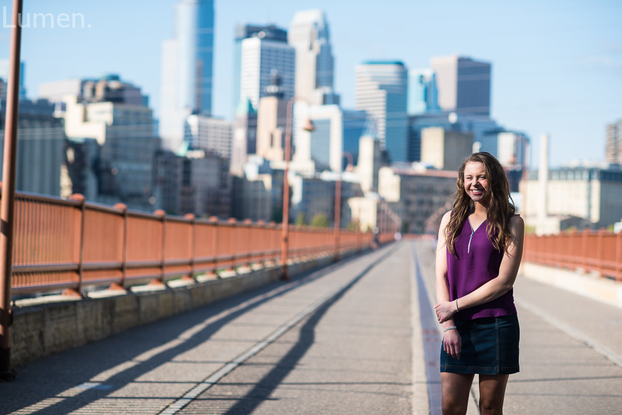 senior photos stone arch bridge, minneapolis, minnesota, adventurous, lumen, photography, 
