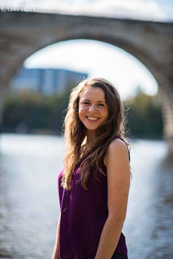 senior photos stone arch bridge, minneapolis, minnesota, adventurous, lumen, photography,