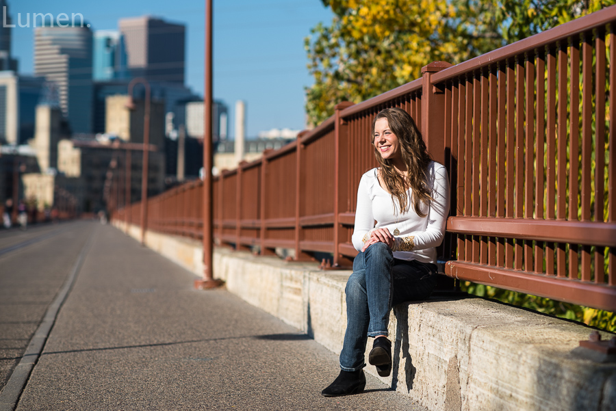 senior photos stone arch bridge, minneapolis, minnesota, adventurous, lumen, photography, 